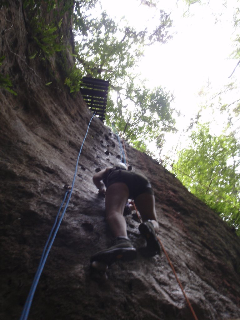 kimclimbingout.jpg
